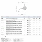 Lámpara colgante de cerámica Glaze El 10 Aldo Bernardi Viadurini