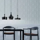 La lámpara colgante de esmalte de cerámica 4 Aldo Bernardi Viadurini