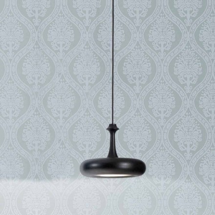 La lámpara colgante de esmalte de cerámica 4 Aldo Bernardi Viadurini