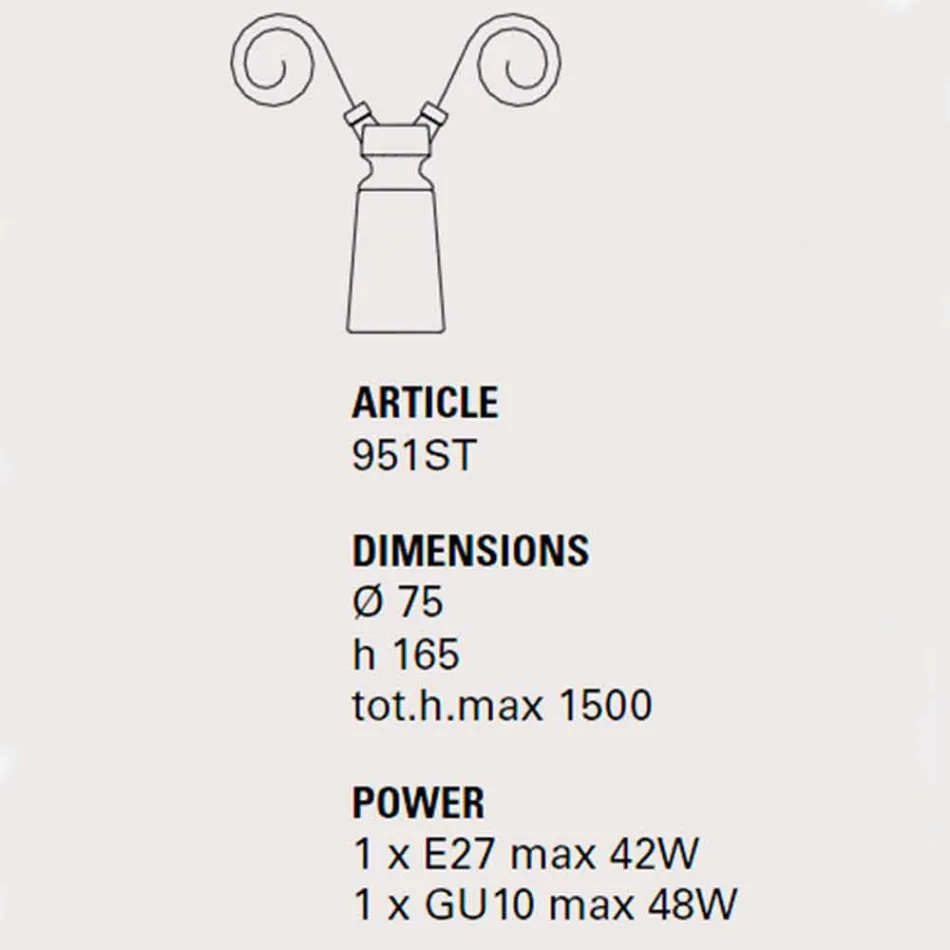Lámpara colgante de cerámica para Battersea - composición Toscot Viadurini