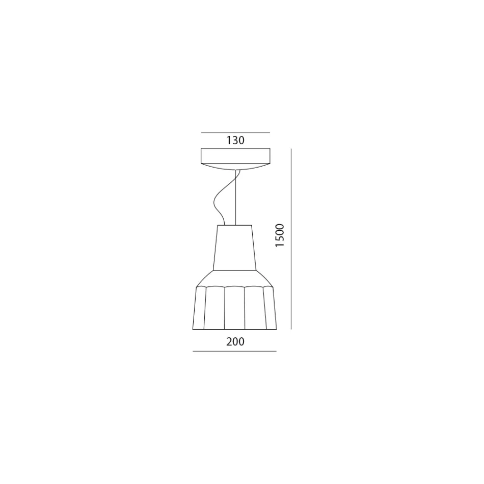 Lámpara de suspensión de mayólica toscana hecha a mano en Italia - Toscot Rossi Viadurini