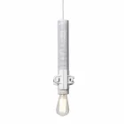 Lámpara de suspensión en metal blanco, antracita o dorado 2 tamaños - Meccasmo Viadurini