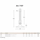 Lámpara colgante en latón y el molino de cobre con gancho Viadurini