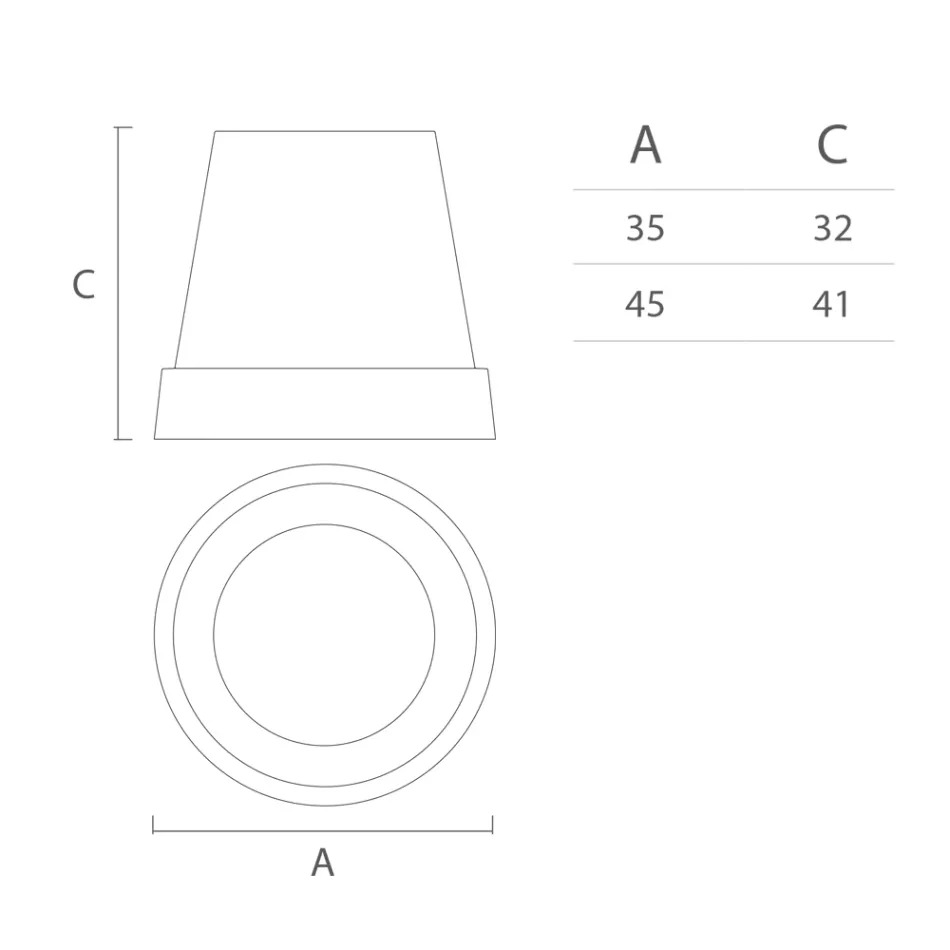 Lámpara de Suspensión en Polietileno Blanco Made in Italy - Minervo Viadurini