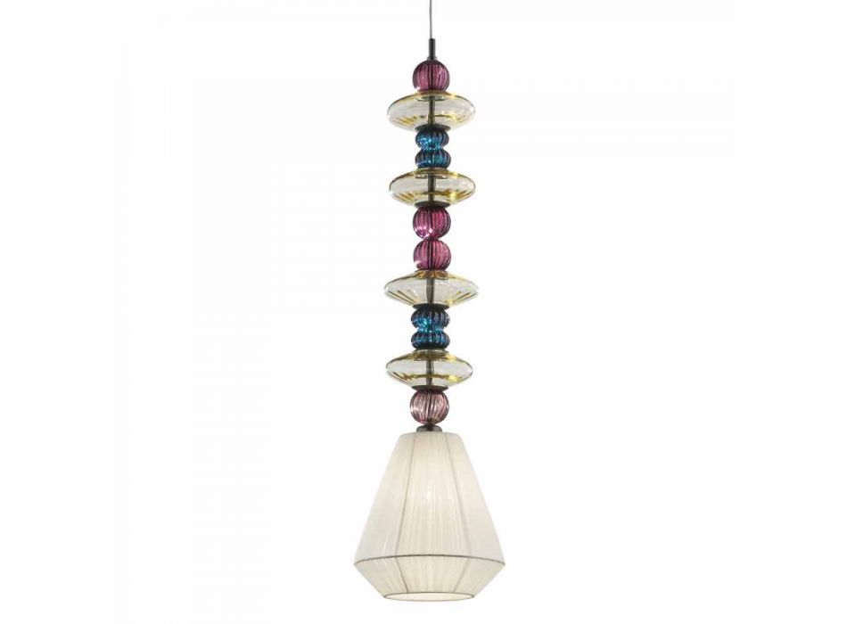 Lámpara colgante Venecia de vidrio, hecha a mano en Italia - Amilia Viadurini