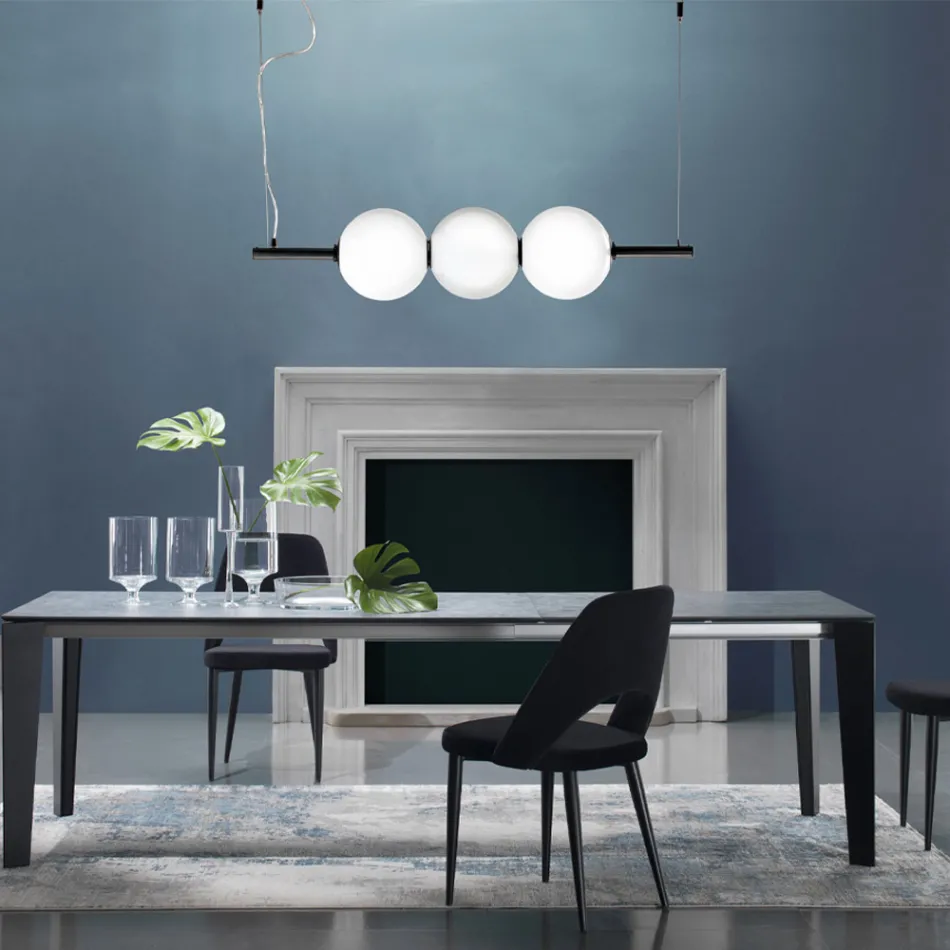 Lámpara colgante de vidrio veneciano soplado a mano 95 cm - Júpiter Viadurini