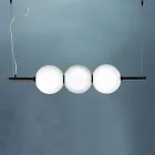 Lámpara colgante de vidrio veneciano soplado a mano 95 cm - Júpiter Viadurini