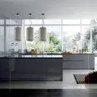 Lámpara de suspensión de vidrio soplado a mano Made in Venice - Bamboo Viadurini