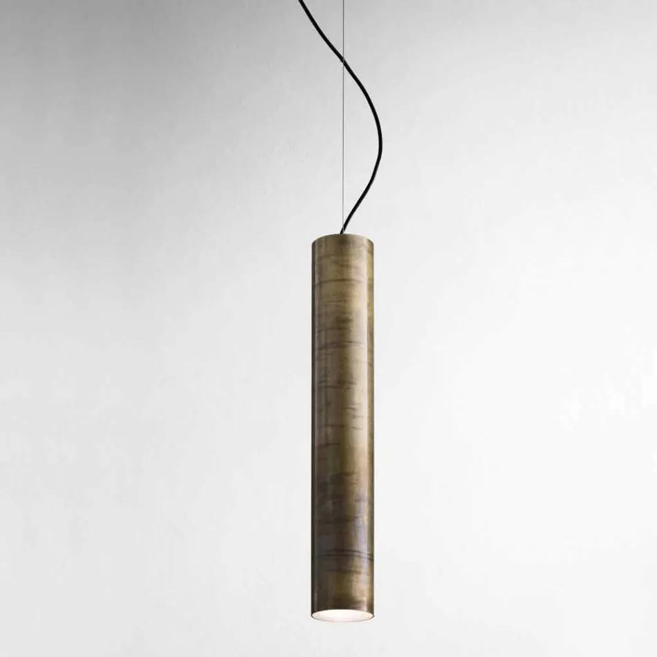 Lámpara Industrial suspensión Ø 10 cm Girasoles Il Fanale Viadurini