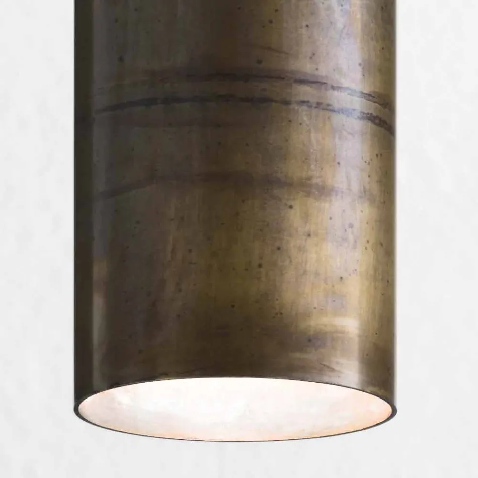 Lámpara Industrial suspensión Ø 10 cm Girasoles Il Fanale Viadurini