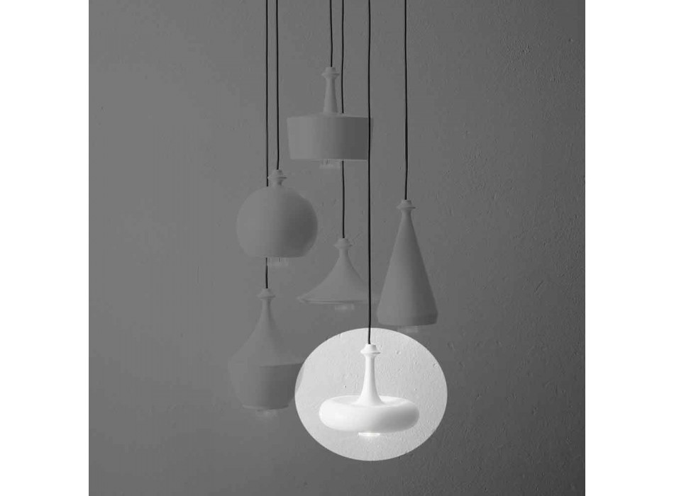 Lámpara de suspensión Made in Italy de cerámica - L4 Glitter Aldo Bernardi Viadurini