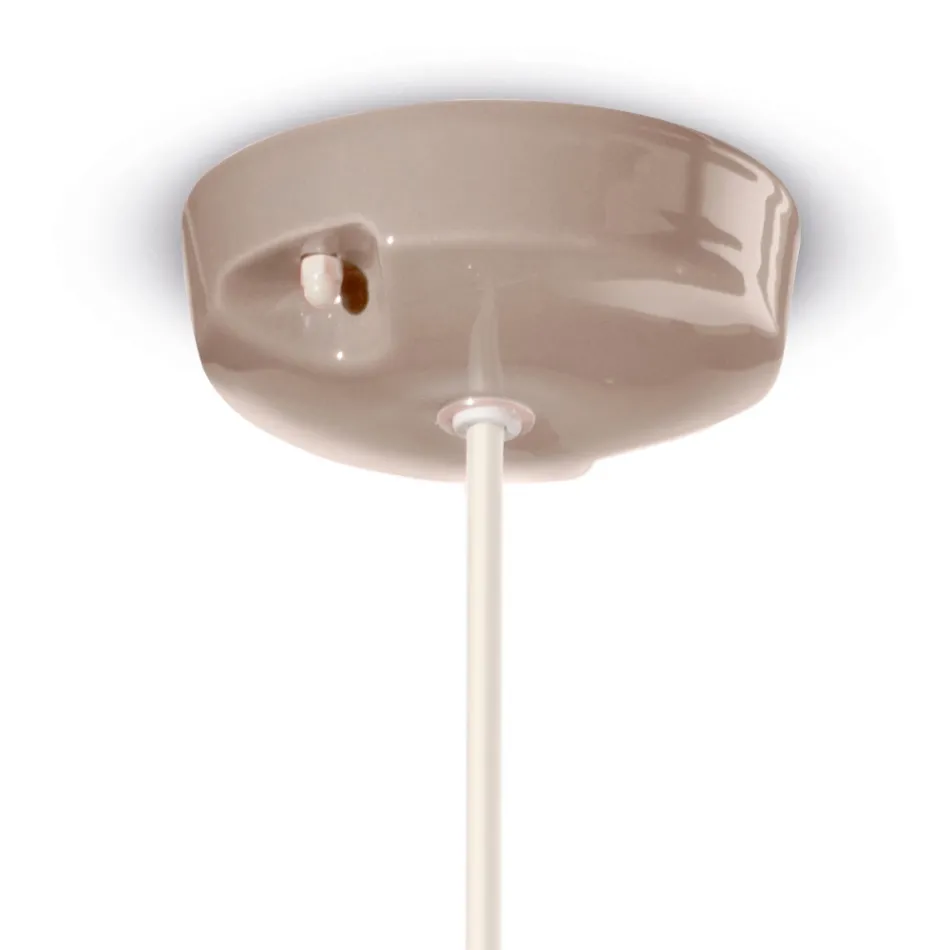 Lámpara colgante moderna en cerámica coloreada Made in Italy - Afoxe Viadurini