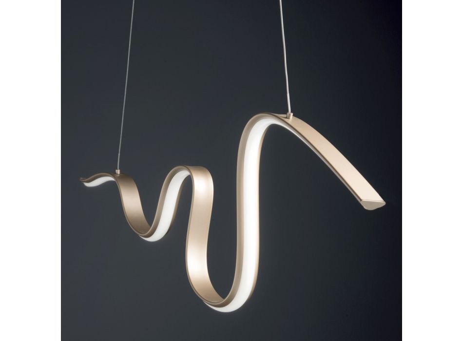 Lámpara colgante de metal moderna con fuente de luz LED - Steven Viadurini
