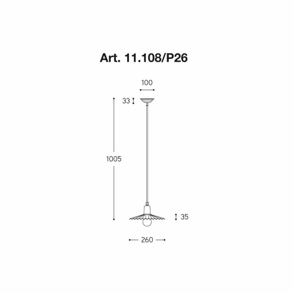 Lámpara de techo moderna, línea de Civetta Aldo Bernardi Viadurini