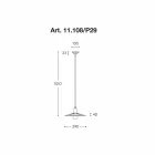 Lámpara de techo moderna, línea de Civetta Aldo Bernardi Viadurini