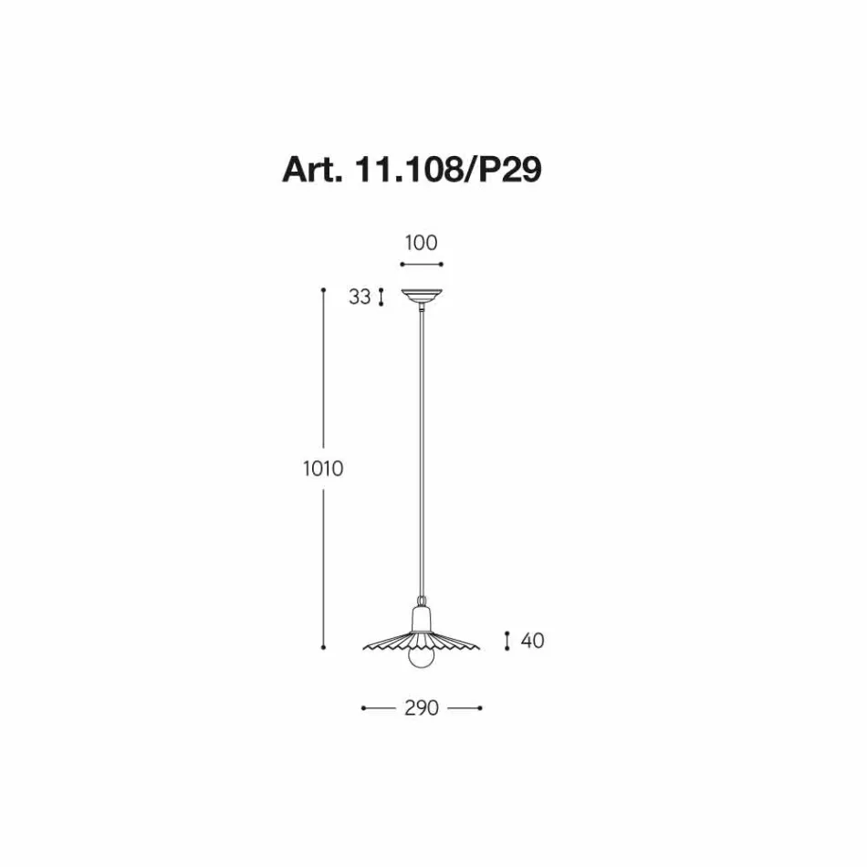 Lámpara de techo moderna, línea de Civetta Aldo Bernardi Viadurini