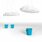 Lámpara de suspensión para exteriores Plastic Cloud Design - Nefos by Myyour Viadurini