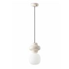 Lámpara de suspensión de cerámica y vidrio Made in Italy - Capocabana Viadurini