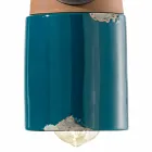 Lámpara colgante estilo industrial de cerámica y hierro Stephanie Viadurini