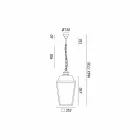 suspensión lámpara de estilo industrial Quadro Il Fanale Viadurini
