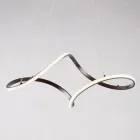 Lámpara de cristal y metal artesanal hecha en Italia para salón y dormitorio - Pictor Viadurini