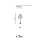 Lámpara clásica hecha a mano con soporte de vidrio Rigaton y metal - Fievole Viadurini