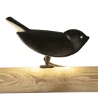 Lámpara de mesa en mayólica toscana esmaltada fabricada en Italia - Uccellino Viadurini