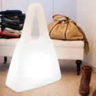 Lámpara de Mesa en Plástico Blanco de Diseño Moderno para Interior - Borsastar Viadurini