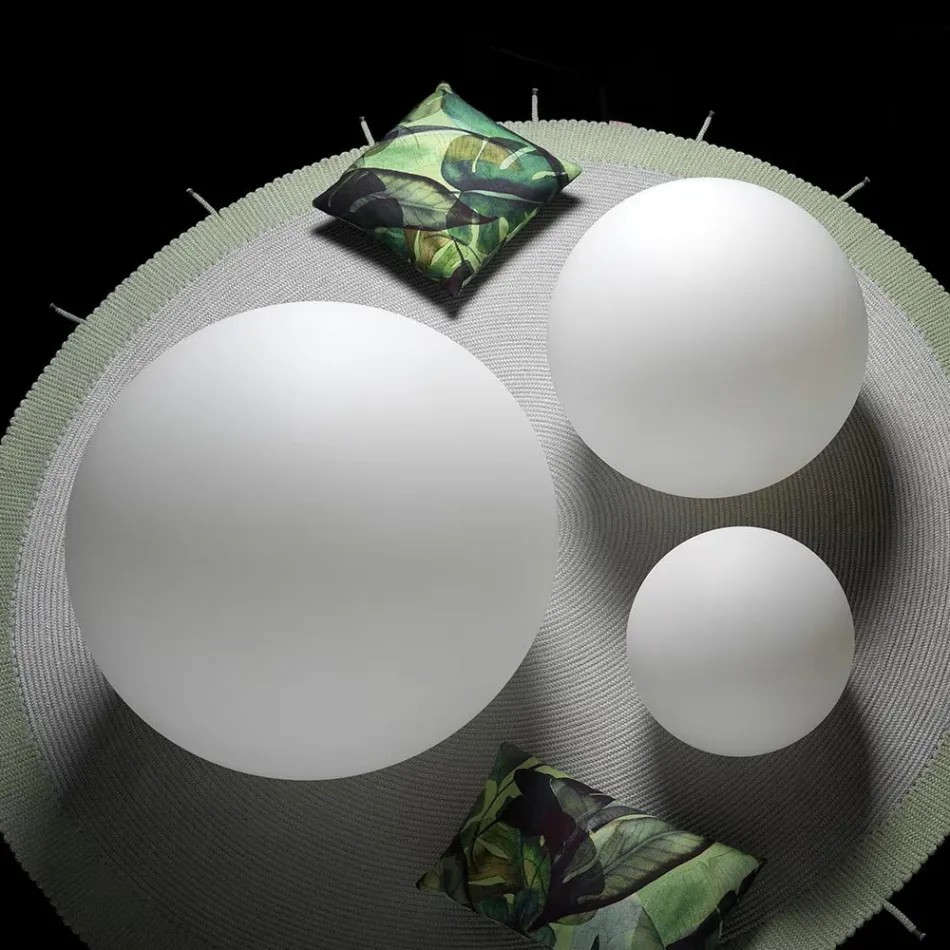 Calipso - Lámpara de exterior con dos fuentes de alimentación, fabricada en Italia. Viadurini