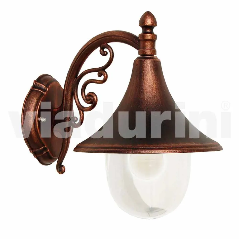 Lámpara de pared para exterior de aluminio fundido a presión fabricada en Italia, Anusca Viadurini