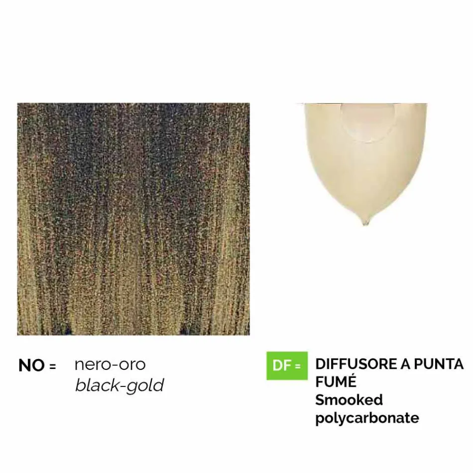 Lámpara de pared para exterior de aluminio fundido a presión fabricada en Italia, Anusca Viadurini