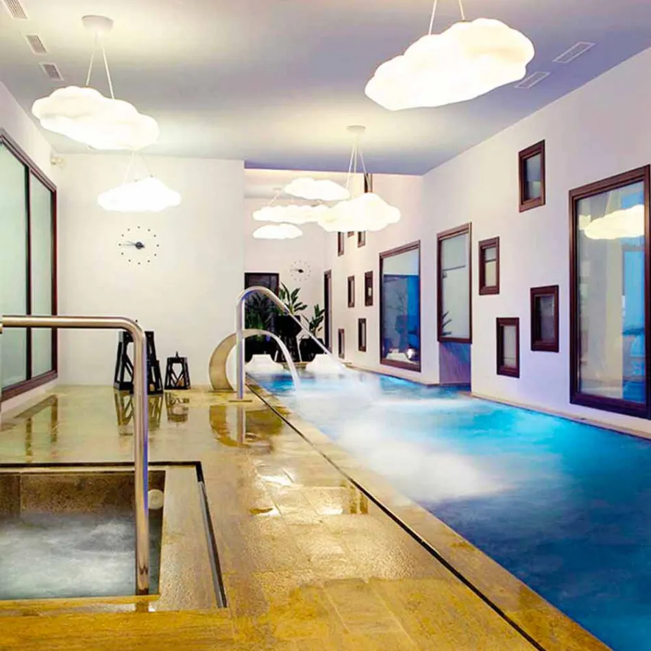 Lámpara de suspensión de diseño para exteriores en polietileno - Nefos by Myyour Viadurini