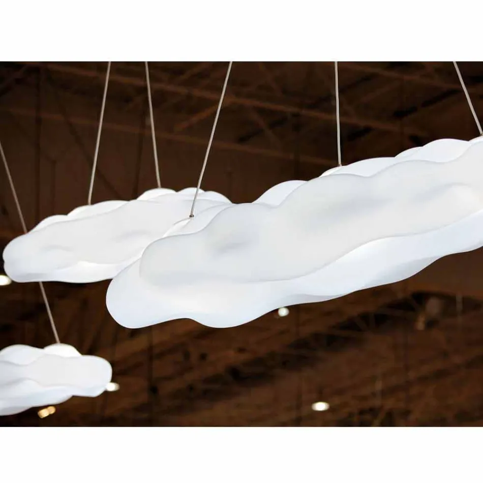 Lámpara de suspensión de diseño para exteriores en polietileno - Nefos by Myyour Viadurini