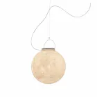 Lámpara de suspensión exterior In-es.artdesign Luna Out en nebulita Viadurini