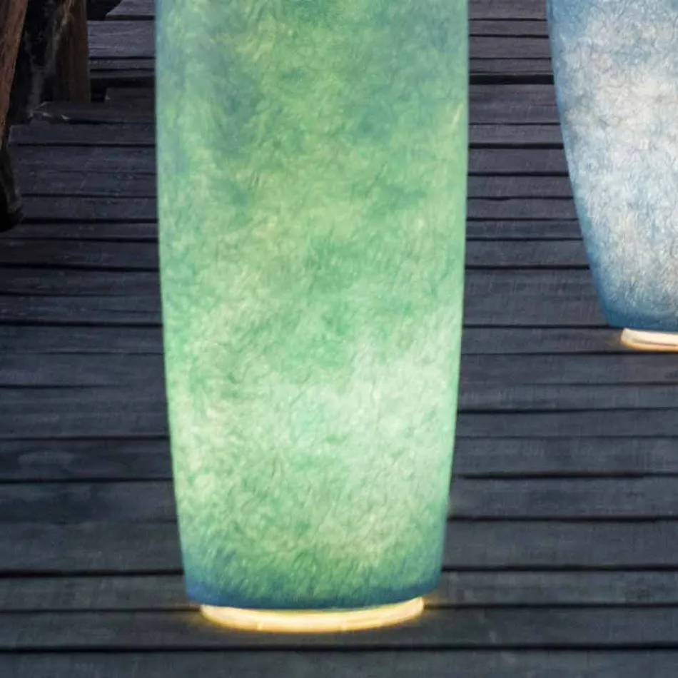 Lámpara de pie para exterior Ø 23 In-es.artdesign Tank Out nebulite Viadurini