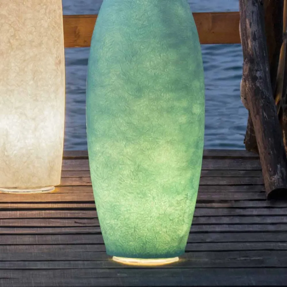 Lámpara de pie para exterior Ø 29 In-es.artdesign Tank Out en nebulita Viadurini