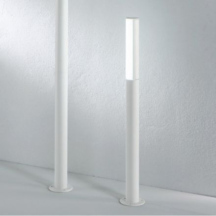 Lámpara de exterior de aluminio con difusor de policarbonato - Spaghetto Viadurini