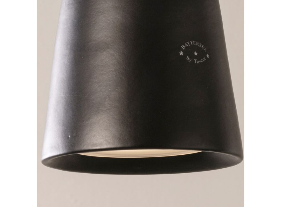 Lámpara de exterior en mayólica y metal Made in Italy - Toscot Battersea Viadurini