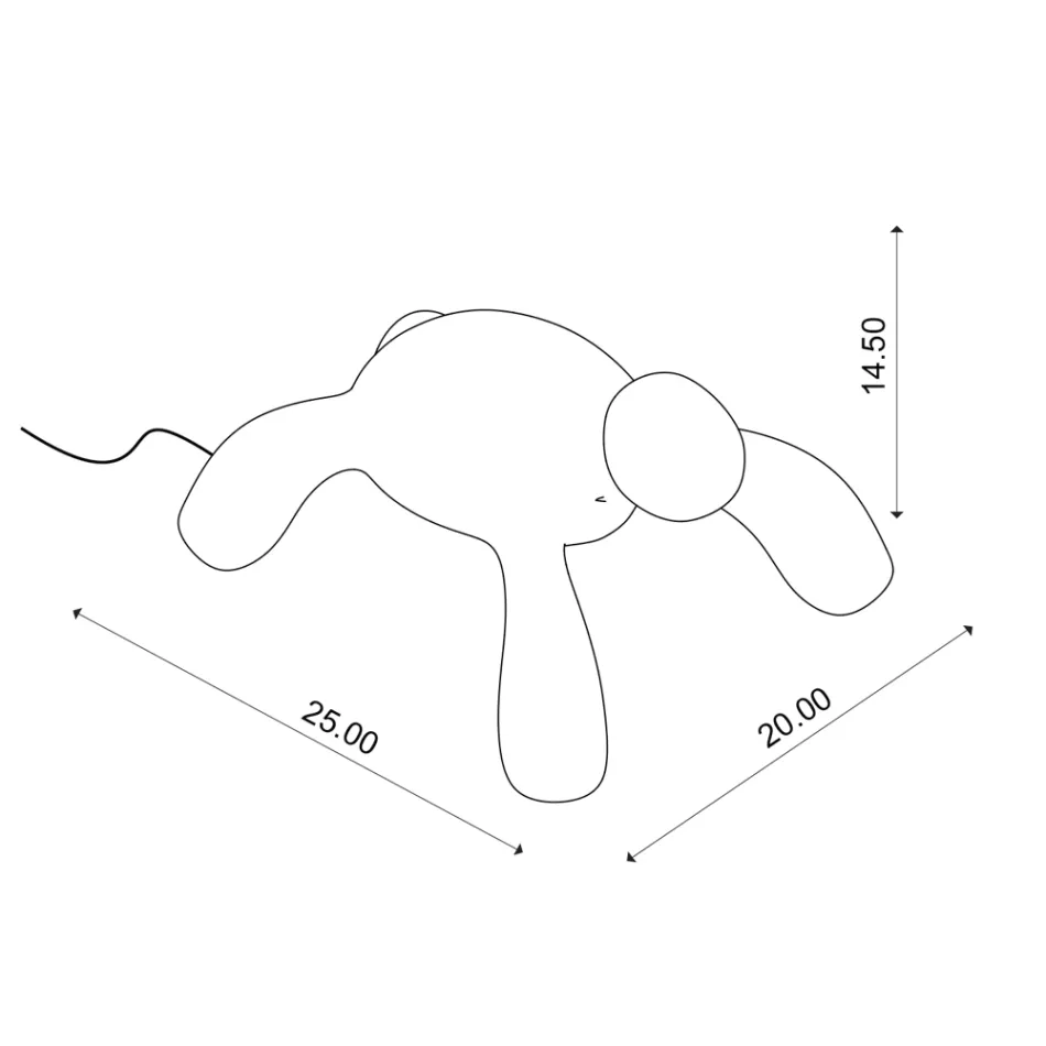 Lámpara de exterior recargable y regulable táctil - Tortuga Viadurini