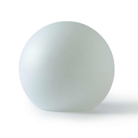 Lámpara Exterior Esférica en Polietileno Blanco Made in Italy - Nelida Viadurini