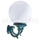 Lámpara de Jardín con 2 Luces de Acrílico y Estructura de Aluminio - Trovanero Viadurini