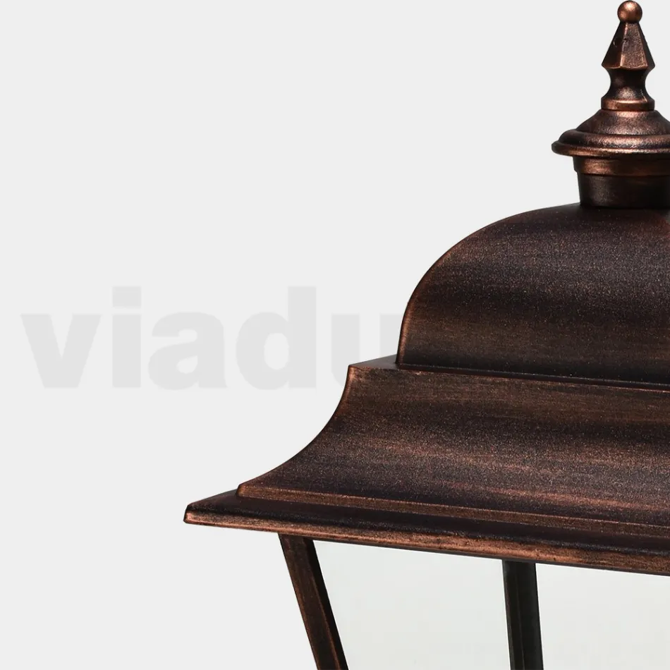 Lámpara de pie de jardín vintage en aluminio Made in Italy - Bonaria Viadurini