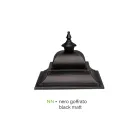 Lámpara de pie de jardín vintage en aluminio Made in Italy - Bonaria Viadurini