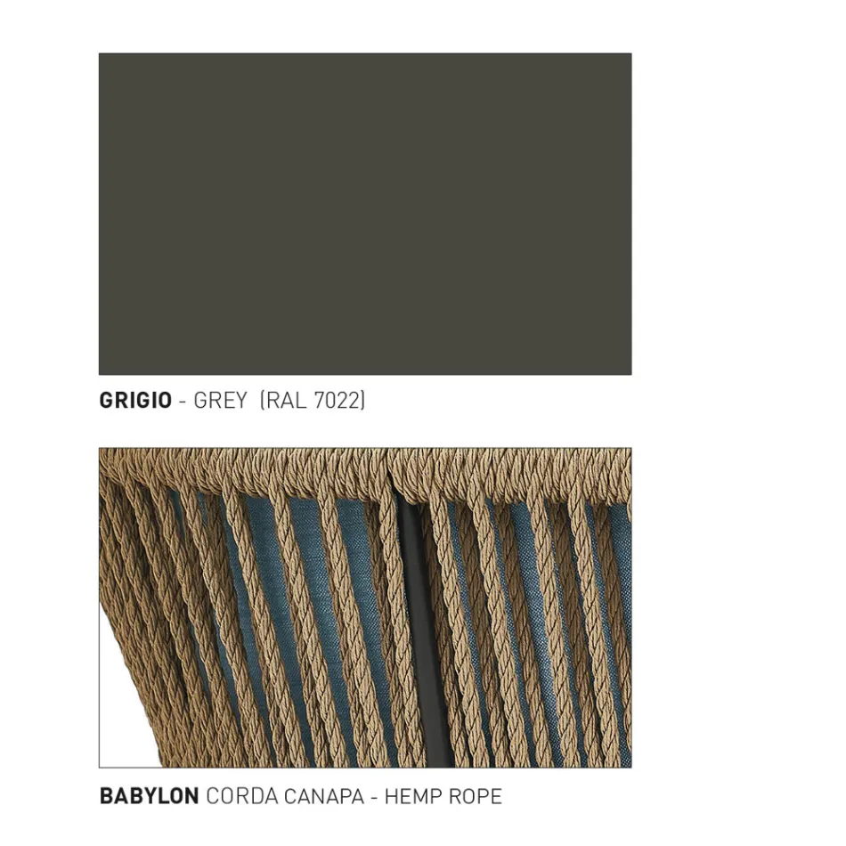 Lámpara de jardín de fibra y aluminio Made in Italy - Cricket de Varaschin Viadurini