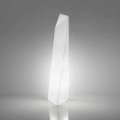 Moderna lámpara de pie prisma blanca Slide Manhattan, hecha en Italia