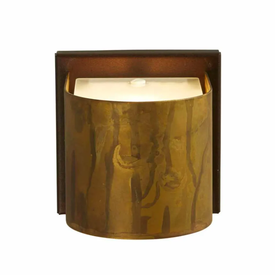 lámpara de pared moderno en latón y acero Ø11xh.11xsp.12 cm Bernadet Viadurini