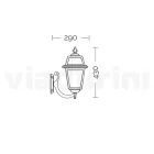 Lámpara de pared para exterior en aluminio fundido a presión y vidrio Made in Italy - Elric Viadurini