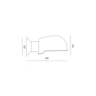 Lámpara de pared artesanal en mayólica toscana Made in Italy - Toscot Bistrò Viadurini