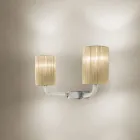 Lámpara de pared de vidrio veneciano hecha a mano Made in Italy - Graham Viadurini