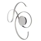 Lámpara de pared con LED en metal pintado de diseño moderno - Trella Viadurini